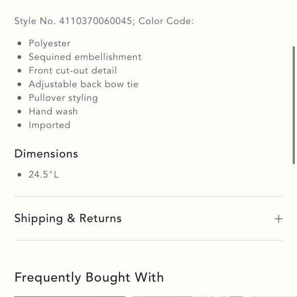 NWT  Anthropologie Cut-Out Sequined Bling Shiny Blouse XS,S - Picture 4 of 5